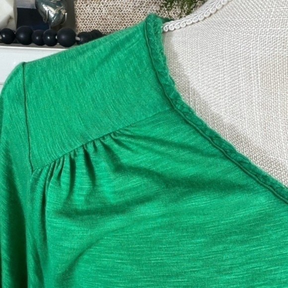 Ella Moss Summer Green Top with Butterfly Sleeves - Picture 4 of 15